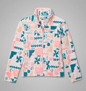 Castle Dale™ fleecejas met print en volledige ritssluiting voor meisjes