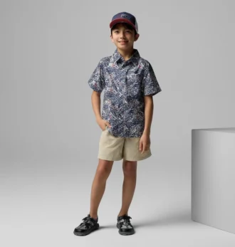PFG Super Slack Tide™ kortmouwen camp shirt voor jongens
