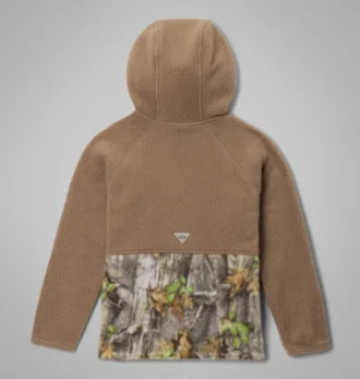 PHG™ fleece trui met halve rits voor jongens