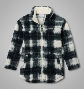 West Bend™ fleecejas met print en volledige ritssluiting voor meisjes